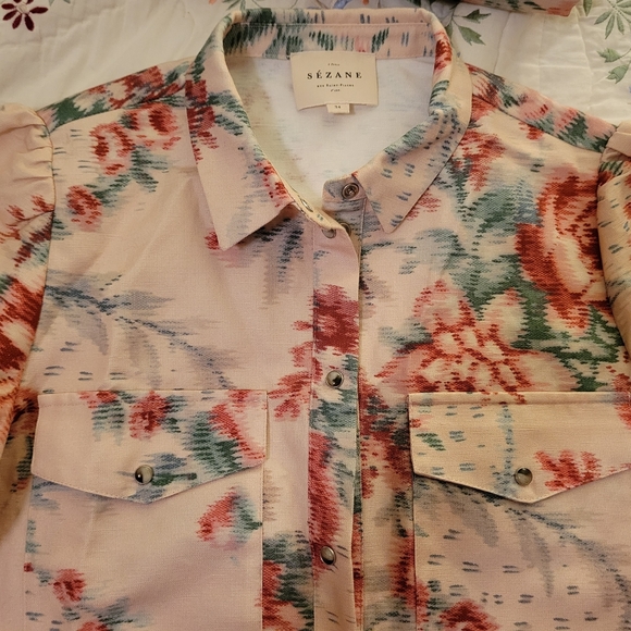 Sezane Tonio Trousers Fleur and Matching Top - Picture 7 of 9